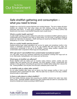 Safe Shellfish Gathering and Consumption – What You Need to Know