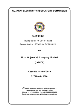 Uttar Gujarat Vij Company Limited (UGVCL)