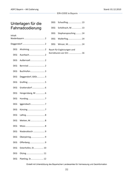 Unterlagen Für Die Fahrradcodierung