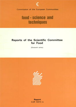 Reports of the Scientific Committee for Food