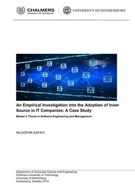 An Empirical Investigation Into the Adoption of Inner Source in IT Companies: a Case Study Master’S Thesis in Software Engineering and Management