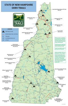 State of New Hampshire Ohrv Trails