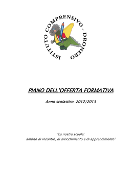 Piano Dell'offerta Formativa