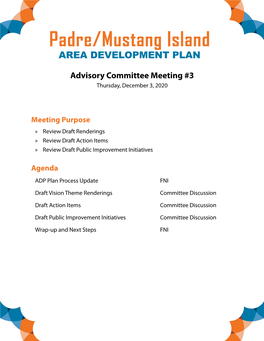 Padre/Mustang Island AREA DEVELOPMENT PLAN