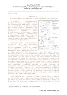Jean GALLAIS (1967), Le Delta Intérieur Du Niger, Étude De Géographie Régionale, IFAN-Dakar, 2 Tomes, 621 Pages