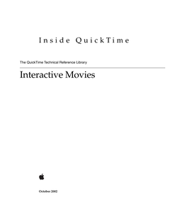 Inside Quicktime: Interactive Movies