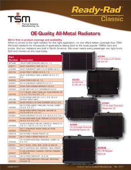 TSM Ready-Rad Classic Radiator Flyer 1-13.Indd