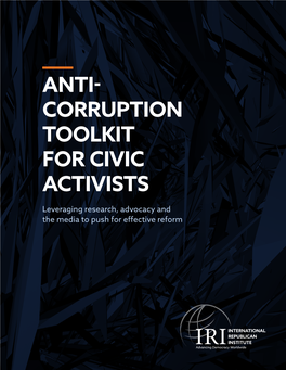 Anti- Corruption Toolkit for Civic Activists