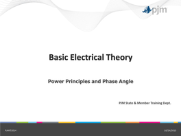 Alternating Current Principles