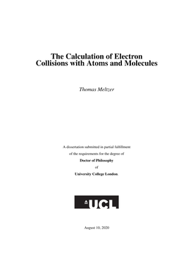 The Calculation of Electron Collisions with Atoms and Molecules