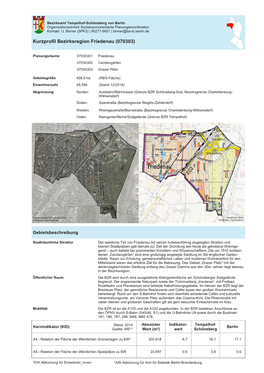 Kurzprofil Bezirksregion Friedenau (070303)