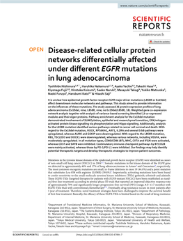 Disease-Related Cellular Protein Networks Differentially Affected