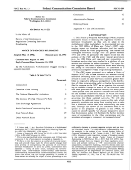 Federal Communications Commission Record FCC 92-209