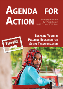 Agenda for Action: Engaging Youth in Planning Education For
