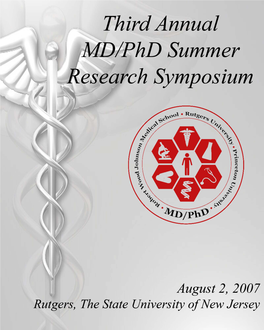 2007 MD/Phd Program