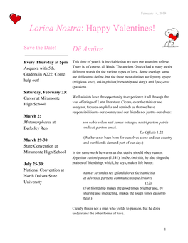 Lorica Nostra: Happy Valentines! ​ ​ ​