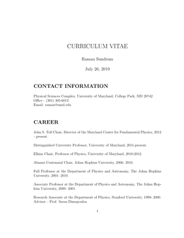 Curriculum Vitae