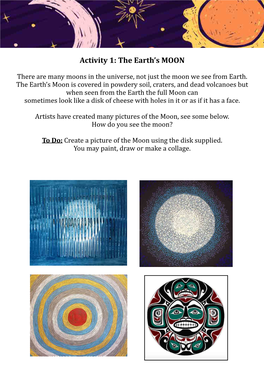 Fly Me to the Moon Activity Sheets