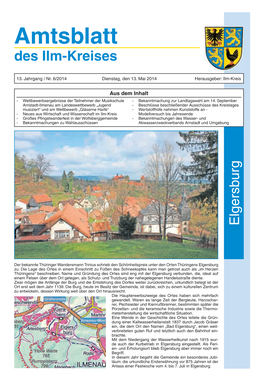 Amtsblatt Des Ilm-Kreises