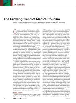 The Growing Trend of Medical Tourism What Nurses Need to Know About the Risks and Benefits for Patients