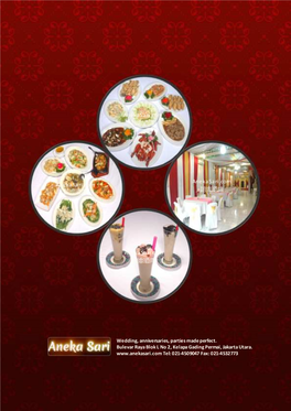Aneka Sari Restaurant's Chinese and Indonesian Food Menu