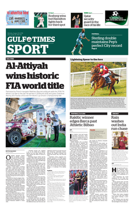 Al-Attiyah Wins Historic FIA World Title