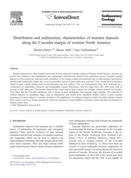 Distribution and Sedimentary Characteristics of Tsunami Deposits