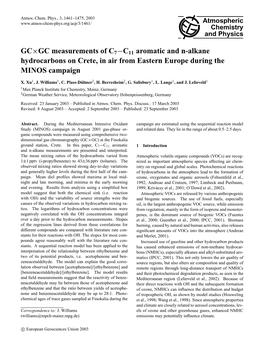 C11 Aromatic and N-Alkane Hydrocarbons on Crete, in Air from Eastern Europe During the MINOS Campaign