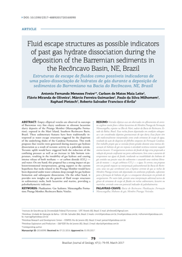 Fluid Escape Structures As Possible Indicators of Past Gas Hydrate