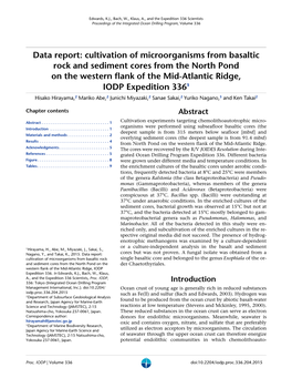 Cultivation of Microorganisms from Basaltic Rock