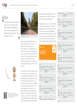 Gaya Travel Guide - Page 1