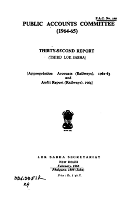 Thibtysecomd Report (Third Lok Sabha)