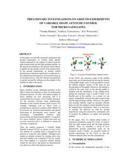 Preliminary Investigations on Ground Experiments Of