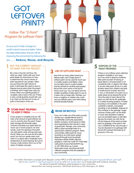 Program for Leftover Paint