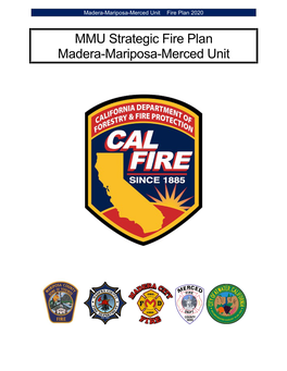 2020 Madera-Mariposa-Merced Unit Fire Plan
