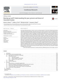 Bearing up Well? Understanding the Past, Present and Future of Australia's Koalas