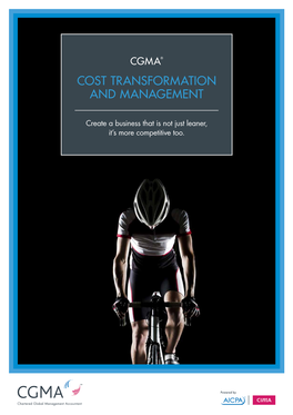 Cost Transformation and Management