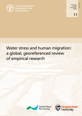 Water Stress and Human Migration: a Global, Georeferenced Review of Empirical Research