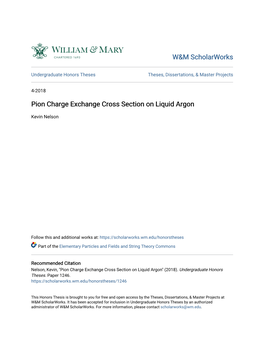 Pion Charge Exchange Cross Section on Liquid Argon
