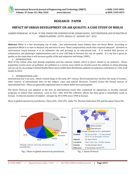 Research Paper Impact of Urban Development on Air Quality
