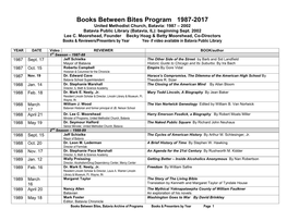 Books Between Bites Program –