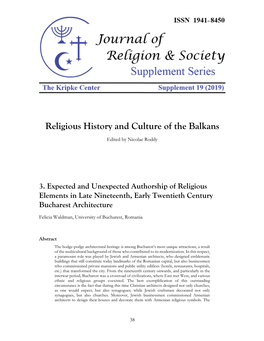 Religious History and Culture of the Balkans