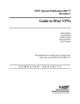 Nist Sp 800-77 Rev. 1 Guide to Ipsec Vpns