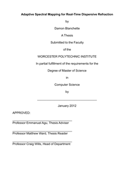 Adaptive Spectral Mapping for Real-Time Dispersive Refraction By