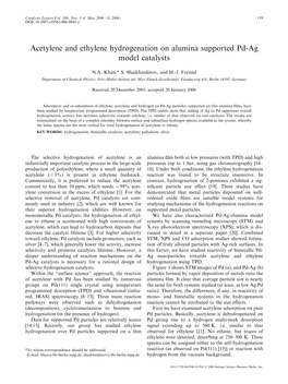 Acetylene and Ethylene Hydrogenation on Alumina Supported Pd-Ag Model Catalysts