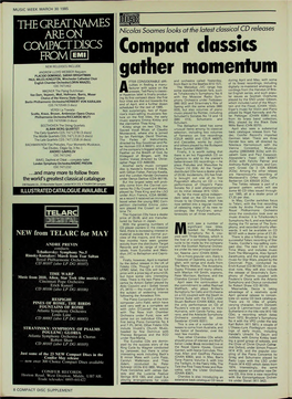 Music Week March 30 1985 the Greatnames Are On