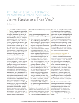 Active, Passive, Or a Third Way?