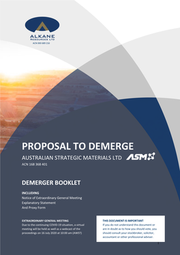 Demerger Booklet -Final