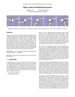 Spline Joints for Multibody Dynamics