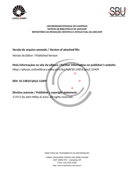 Versão Do Arquivo Anexado / Version of Attached File: Versão Do Editor / Published Version